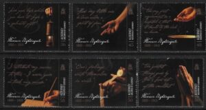 2010 Alderney A395-400 Florence Nightingale Set of 6 Vals U/M (MNH)