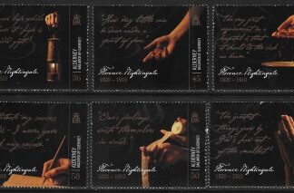 2010 Alderney A395-400 Florence Nightingale Set of 6 Vals U/M (MNH)