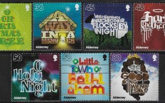 2010 Alderney A408-14 Christmas Carols Set of 7 Vals U/M (MNH)