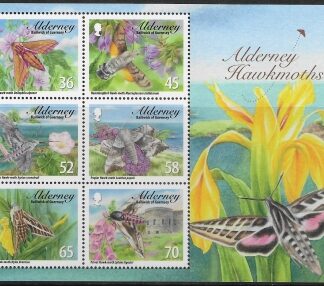 2010 Alderney MSA421 Hawk-moths Mini-Sheet U/M (MNH)