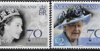 2022 Ascension SG.1344-5 Platinum Jubilee 2 Vals U/M (MNH)