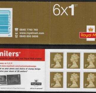 MB4a 6 x 1st Issued 2005 containing sg 2295 & 'baby' advert Walsall.