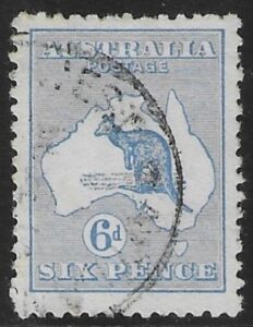 1913 Australia SG.9 6d ultramarine used