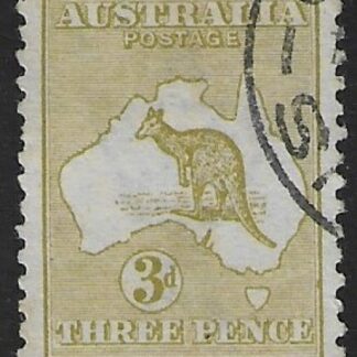 1913  Australia  SG.5  3d olive  used