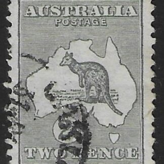 1913  Australia  SG.3  2d  grey    used.