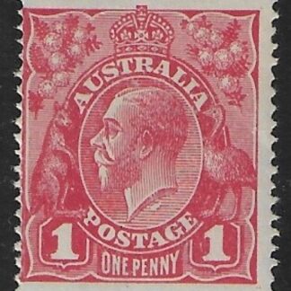 1914  Australia  SG.21ci  1d carmine. variety 'neck flaw' U/M (MNH)
