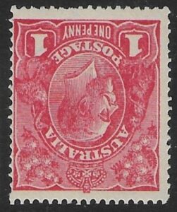 1916 Australia SG.47hw 1d scarlet. watermark inverted. U/M (MNH).