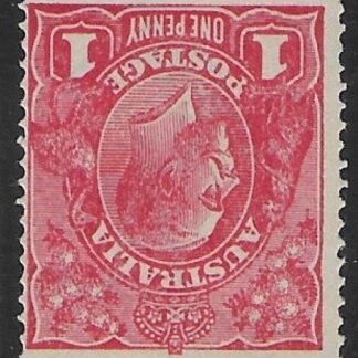 1916  Australia  SG.47hw  1d scarlet. watermark inverted. U/M (MNH).