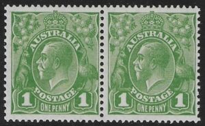 1926  Australia  SG.95 & 95b  ASC8(1)ia 1d sage green. Die 1 & Die 2 joined pair'.U/M (MNH)