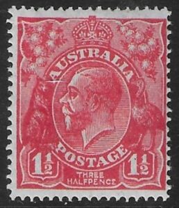 1926 Australia SG.87 1½d. scarlet. mounted mint.