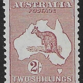 1935  Australia  SG.134  2/- maroon.   U/M (MNH)