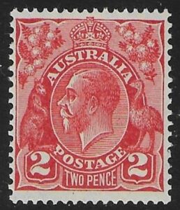 1931 Australia SG.127 2d golden scarlet. U/M (MNH)