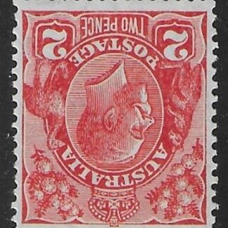 1926  Australia  SG.99aw  2½d  golden scarlet. inverted watermark.  mounted mint.