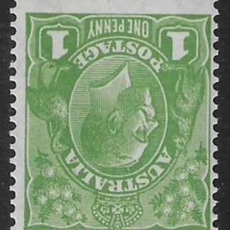 1931  Australia  SG.125w  1d  green. inverted watermark.  U/M (MNH)