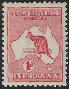 1913 Australia SG.2d 1d red DII mounted mint.