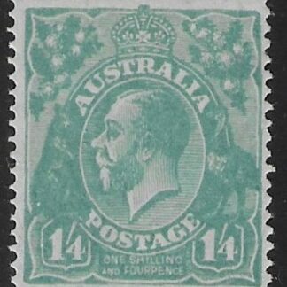 1927  Australia  SG.93   1/4d  greenish blue. mounted mint