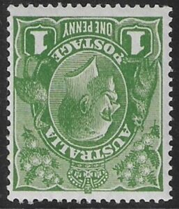 1926 Australia SG.86w 1d sage green. watermark inverted.U/M (MNH)