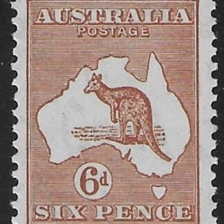1932  Australia  SG.132   6d chestnut.  U/M (MNH)