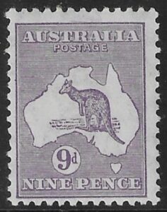 1932 Australia SG.133 9d violet. U/M (MNH)