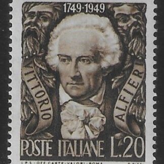 1949 Italy - SG.731  20L sepia. Alfred Vittorio.  U/M (MNH).