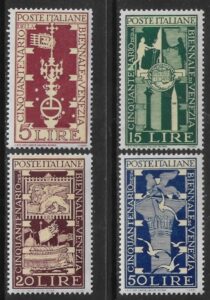 1949 Italy - SG.721-4   50th Anniv. Venice Art Exhibition.  U/M (MNH).