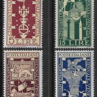 1949 Italy - SG.721-4   50th Anniv. Venice Art Exhibition.  U/M (MNH).