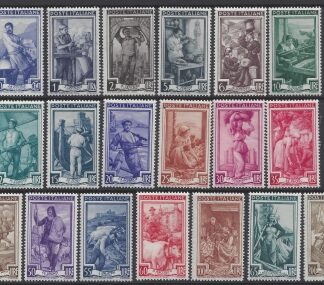 1950 Italy. SG.760-78. 'Occupations'  set 19 values U/M (MNH)