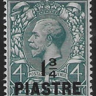 1913 British Levant  SG.38  1¾pi on 4d deep grey-green. mounted mint.