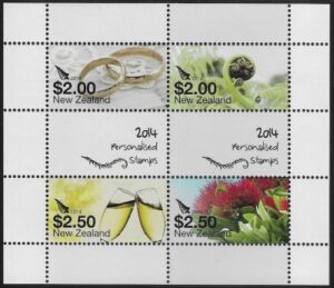 2014 New Zealand  MS.3566 2 x $2.00 & 2x $2.50  Personalised Stamps. U/M (MNH)
