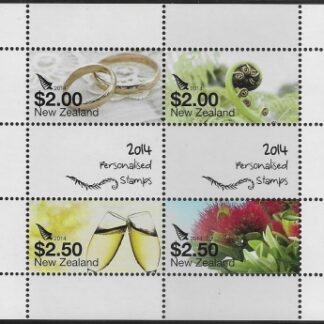 2014 New Zealand  MS.3566 2 x $2.00 & 2x $2.50  Personalised Stamps. U/M (MNH)
