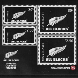 2014  New Zealand  MS.3564 All Blacks mini sheet.   U/M (MNH)