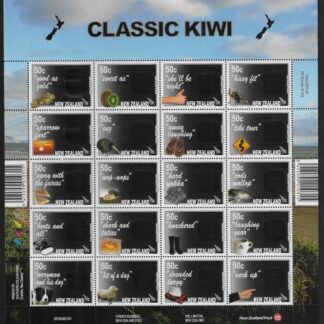 2007  New Zealand  MS.2962a 'Classic Kiwi' sheetlet. U/M (MNH)