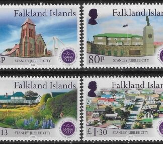 2022 Falkland Islands SG.1513-6  Stanley Jubilee City.  set 4 values U/M (MNH)