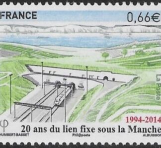 2014 France SG5577 20th Ann. of Fixed Link under Channel (Eurotunnel) U/M (MNH)
