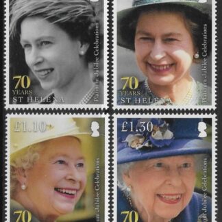 2022 St Helena. SG.1314-7  Platignum Jubilee of HM Queen Elizabeth II. set 4 values U/M (MNH)