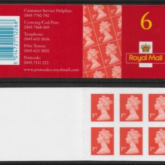MB1 6 x 1st  (2001 Containing sg 2040) no 'Cod Post' Walsall.