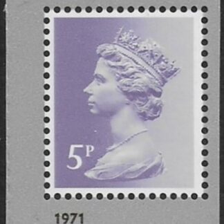 X866  5p 2B pale violet ex mini sheet Walsall/ISP  U/M (MNH)