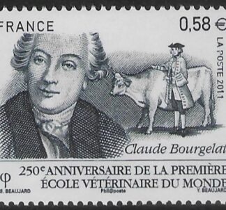 2011 France SG.4967 250th Anniv. of First Veterinary School. U/M (MNH)
