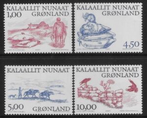 2001 Greenland SG.390-3 Vikings 3rd series U/M (MNH)