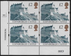 UK10 (SG.1613) £2  cylinder Block of 4 cylinder 2D Harrison  U/M (MNH)