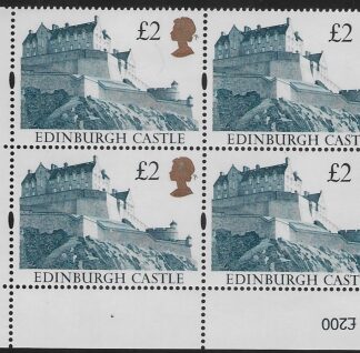 UK10 (SG.1613) £2  cylinder Block of 4 cylinder 2C Harrison  U/M (MNH)