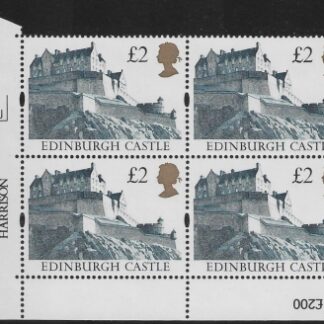 UK11 (SG.1613r) Re-Engraved £2  cylinder Block of 4 cylinder 3J Harrison  U/M (MNH)