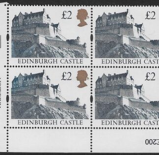UK12 (SG.1613r) Re-Engraved £2  cylinder Block of 4 cylinder 4C PVA Harrison  U/M (MNH)
