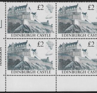 UK3 (SG.1412) £2  cylinder Block of 4 cylinder 2Q Harrison  U/M (MNH)