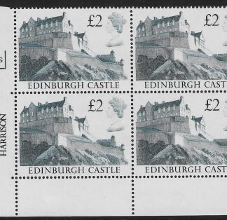 UK3 (SG.1412) £2  cylinder Block of 4 cylinder 2S Harrison  U/M (MNH)