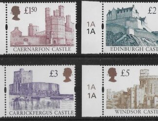 1997 Castles SG.1993-6  Enschéde set 4 values with Cylinder Tab U/M (MNH)