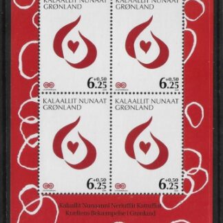 2009  Greenland MS.576a  Neriuffit Katuffia Cancer Society.Mini Sheet   U/M (MNH)