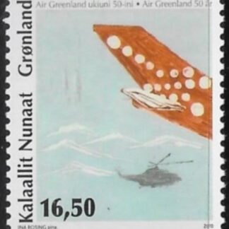2009  Greenland SG.605 50th Anniv. of Air Greenland Airline.  U/M (MNH)