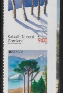 2011  Greenland SG.631-2 Europa 'Forests'. (ex booklet) U/M (MNH)
