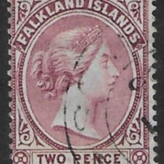 1898 Falkland Islands - SG.25  6d purple. used